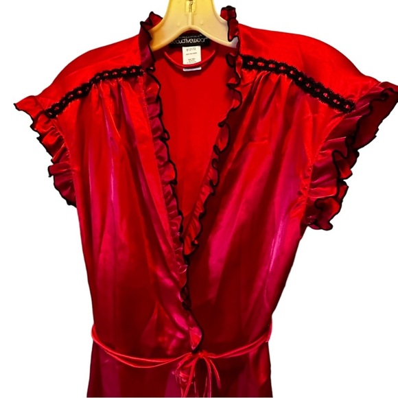 Cinemaetoile Seductivewear Red‎ Robe nwt - Picture 2 of 6